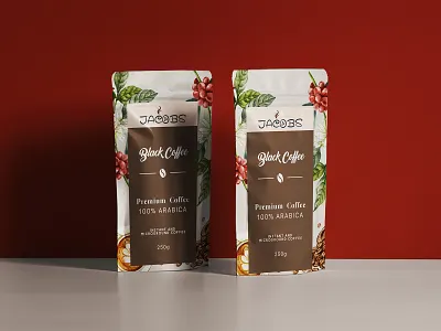 Jacobs Coffee Pack - Product Packaging branding coffee bag coffee brand coffee pack coffee packaging graphic design jacobs coffee jawwad product product branding product design product packaging product packaging design