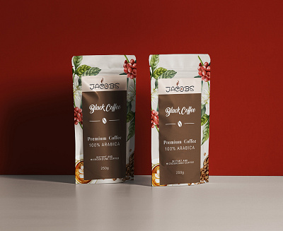 Jacobs Coffee Pack - Product Packaging branding coffee bag coffee brand coffee pack coffee packaging graphic design jacobs coffee jawwad product product branding product design product packaging product packaging design