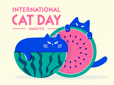 International Cat Day animal cat design graphic graphic design illustration