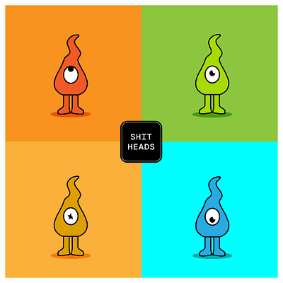 Shitheads colors concept design digital fun funky ilustration shitheads work