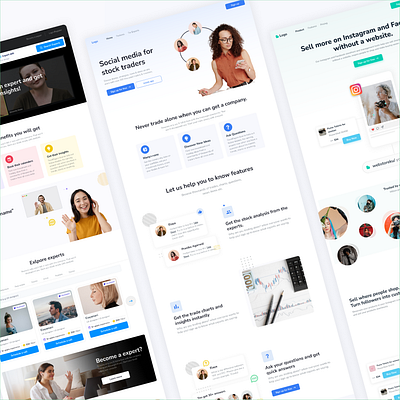 Landing page UI Kit for sale💵 android design appdesign dailyui design dribbble ios design landingpagedesign landingpagesaas mockup productlandingpage saasdesign typography uidesignpatterns websaas websitedesign websitesaas