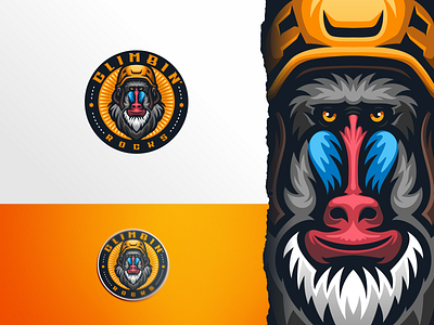 Climb Rocks baboon brand character design e sport esport illustration logo mascot sport ui