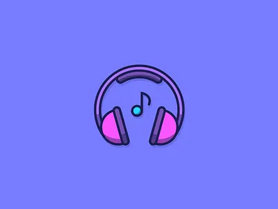 Headphone art digitalart graphic design headphone icon illustration logo vector