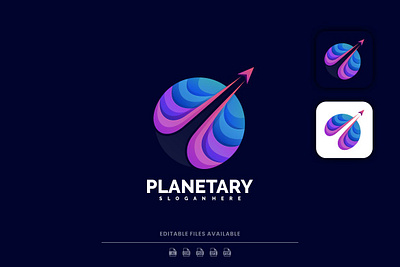 Planetary Gradient Colorful Logo 3d 3d letter abstract animation branding colorful concept creative design gradient graphic design illustration logo motion graphics ui vector