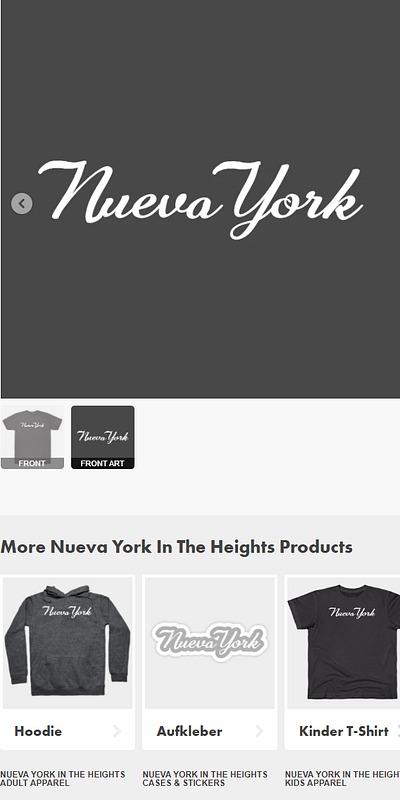 Nueva York T-Shirt 96000 broadway brooklyn brooklyn bridge dominican i love new york in the heights lin manuel miranda musical musicals new york new york city nueva york nyc washington heights