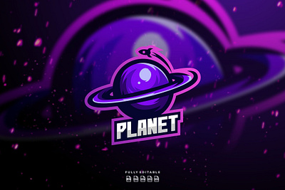 Planet - Mascot & Esport Logo 3d 3d letter abstract animation branding concept creative design graphic design illustration logo motion graphics planet synthwave typography ui vector