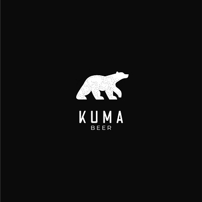 Kuma Beer bear beer branding design illustration kuma logo vector