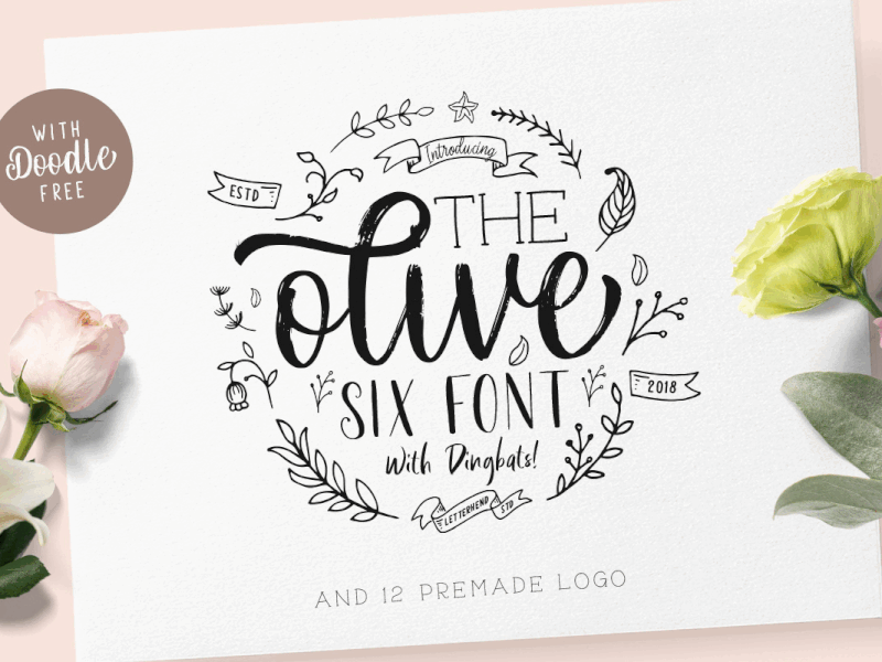 Olive - Hand Lettering Tool Kit!! freebies type