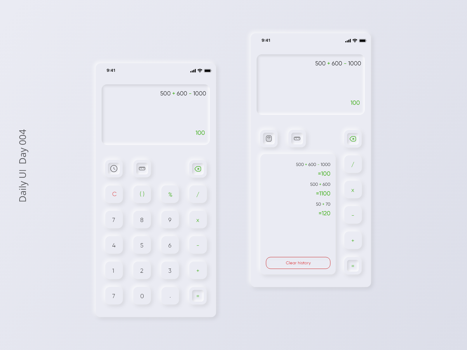 Example of Calculator app