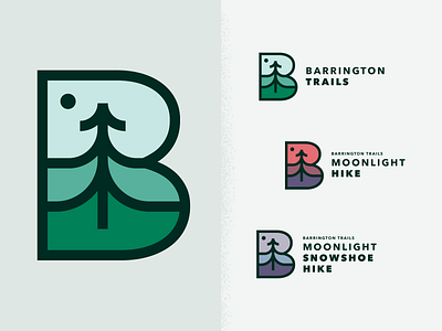 Barrington Trails Branding brand design branding design identity logo trails vector