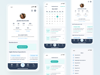 Health Monitoring App UI Design doctor figma healthcare mobile ui ux