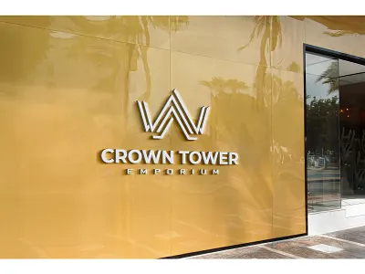 Logo for Crown Tower Emporium branding clean design graphic design minimal ui
