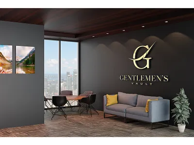 Gentlemen's Vault Logo Design branding clean design graphic design logo minimal ui