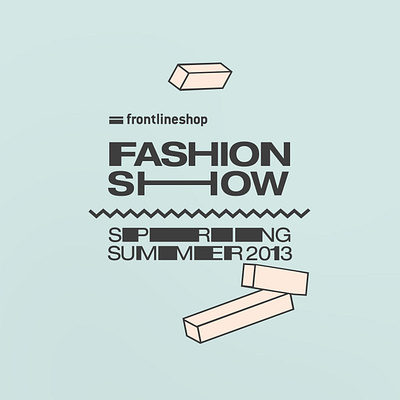 Frontlineshop Fashion Show Logo branding illustration logo