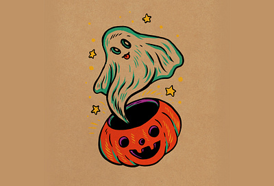 WEENZINE EIGHT art cute drawing ghost halloween illustration pumpkin spoopy