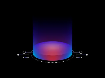 Data Fragmentation — Forbes 2d ai article cloud data data fragmentation data management data security design editorial flat forbes gradient illustration informatica lock minimal vector