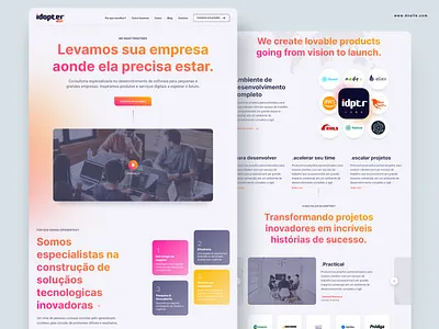 idopterlabs - landingpage branding branding and identity design ui uidaily uiinspiration we web webdesign website