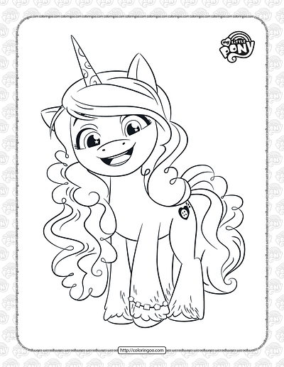 MLP Izzy Moonbow Coloring Page for Kids cartoon coloring coloringpages izzy mlp my little pony