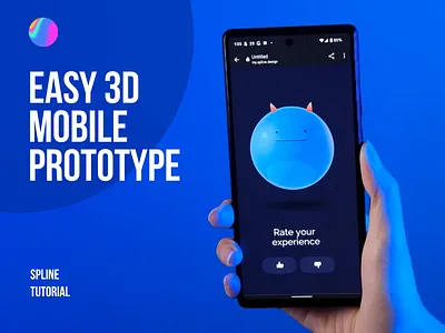 Simple 3D Interactive Prototype with Spline 3d animation character illustration interaction motion spline tutorial ui ux vietnam