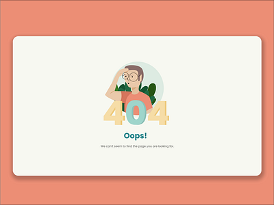 404 Error Message 404 ai error error message figma figma design illustration illustrator ui ui design vector web design