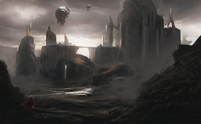 Dothsal Headquarters art atmosphere digital painting environment photoshop