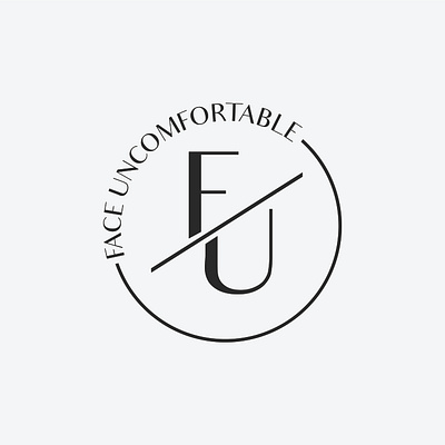 Brand Design, Logo Design - Face Uncomfortable brand design branding classy design elegant font high end high end logo logo design minimal minimalism modern type typography