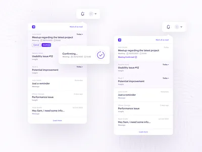 Notification component component notification ui