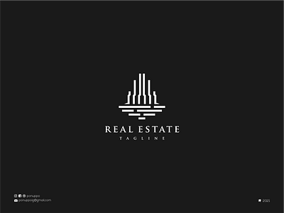 Real Estate Logo brand design branding construction logo design illustration line art logo logo maker logodesign logomaker luxury logo modern logo monoline real estate logo sale logo ui vector