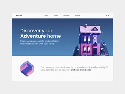 Housale. (Property Landing Page Website) ai header home finder house finder landing page landingpage property finder property website real estate realestate website ui uidesign webdesign webpage