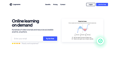 Education website graphic design