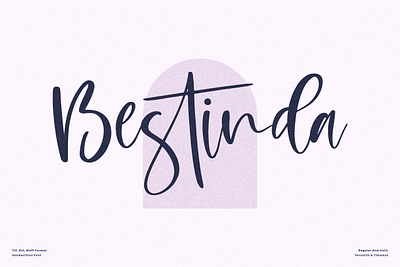 Bestinda - Beautiful Handwritten Font 3d animation app branding design graphic design icon illustration logo motion graphics ui