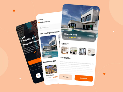 Real Estate🏠 Mobile App📱 UI Design app broker clean home house rent app ios app minimalist mobile mobile app mobile app design property property app real estate agency real estate design realestate rent rent app ui design uiux