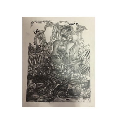 Music in Memphis crocodile drums music pencil water