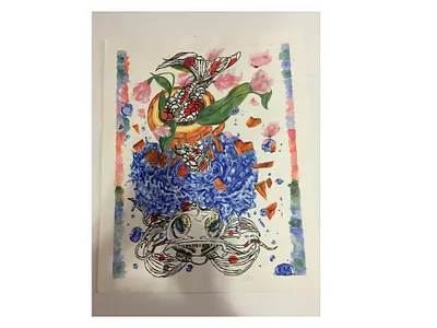 Monster Fish colorfull fish illustration painting