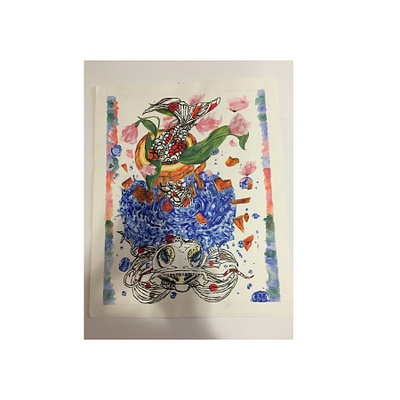 Monster Fish colorfull fish illustration painting