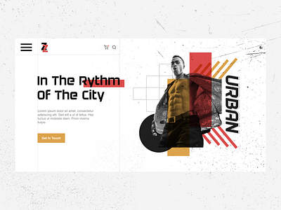 ZiZo - Ecommerce Header Website ecommerce fashion header jacket landingpage t shirt website