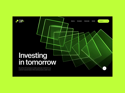 Future Green Steps 3d ui ux webdesign website design