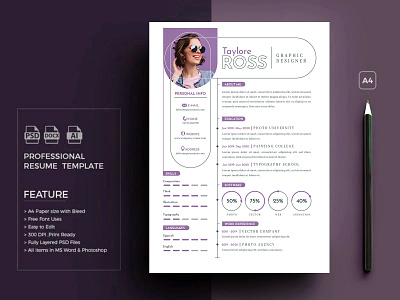 CV/ Resume Design cv design graphic graphic design illustration resume resume design vector