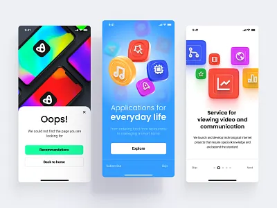Levitate - Figma 3D scene builder & Presentation templates 3d 3d design 3d mockup animation block branding design desktop graphic design illustration landing logo mobile motion graphics ui