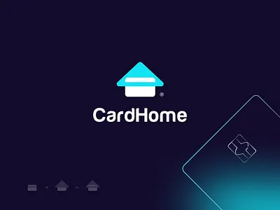CardHome 💳 app banking branding card home credit card design financial app home icon icons identity illustration illustricon logo meaningful minimal mono