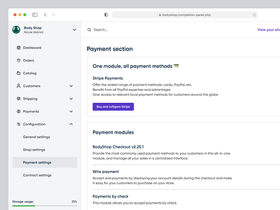 Lite eCommerce CMS System - Payment Sneak Peak admin panel app design clean design cms cms admin panel dashboard dashboard ecommerce design system ecommerce ecommerce admin panel ecommerce cms ecommerce panel left bar nav bar product design side bar system ui ui design ux