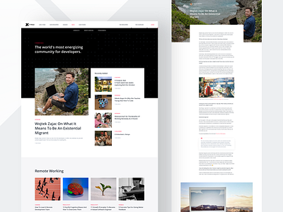 X-Team / Blog Design blog clean design ui ux website xteam