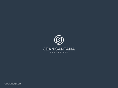 Js Logo, Concept logo for Jean Santana Real Estate branding flat graphic design logo minimal minimalist modern monogram simple typography