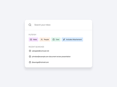 Search- Daily UI 022 022 component daily ui dailyui dailyui022 design inbox search mail search search search daily ui 022 search component tag search ui ui component ux