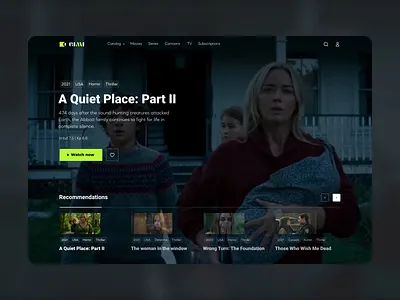 OTT platform design concept app application broadcast catalog content custome design fresh interface media movies ott platform series service ui user interface ux video vision