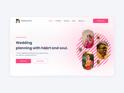 Wedding Planet design designpractice landingpage ui uiux weddingplanet weddingplanning