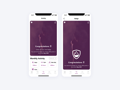 MeFit Challenge Winner Screen - UI Design! design designpractice fitness fitnessapp gamification mefit motivation ui uiux