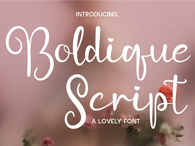 Boldique Script - Lovely Script branding brush font calligraphy font cursive font decorative font elegant font feminine font font handmade font handwritten font modern modern font playful font romantic font script font signature font stylish font typeface typography wedding font