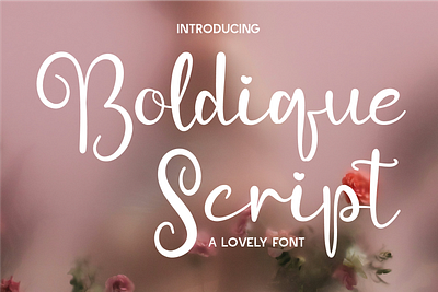 Boldique Script - Lovely Script branding brush font calligraphy font cursive font decorative font elegant font feminine font font handmade font handwritten font modern modern font playful font romantic font script font signature font stylish font typeface typography wedding font