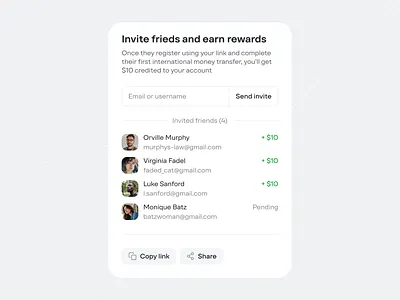 JustUI card design invitation ui widget window